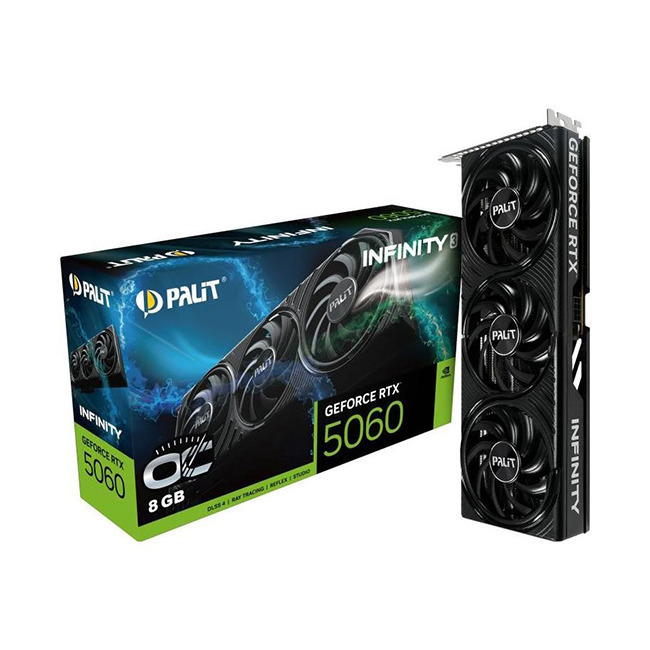 Palit GeForce RTX 5060 8GB GDDR7 Infinity 3 OC Κάρτα Γραφικών