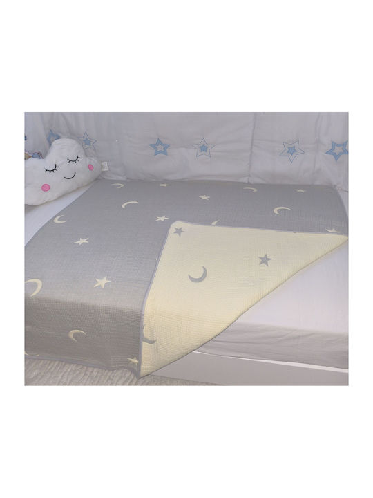 Double Sided Cotton Baby Quilt 100x110cm Ciell