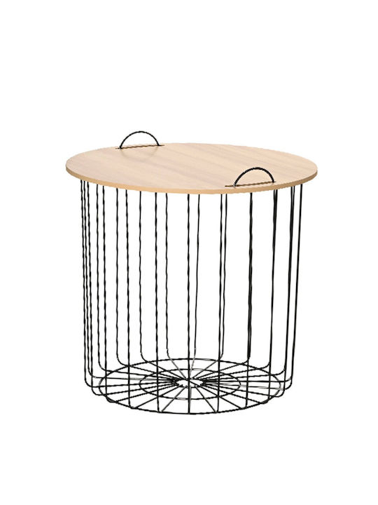Kaemingk Decorative Basket Metallic with Lid & ...