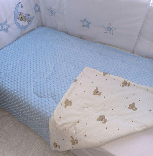 Mia Home Παπλωμα Βρεφικο Φουσκιτσες Σιελ 110x140