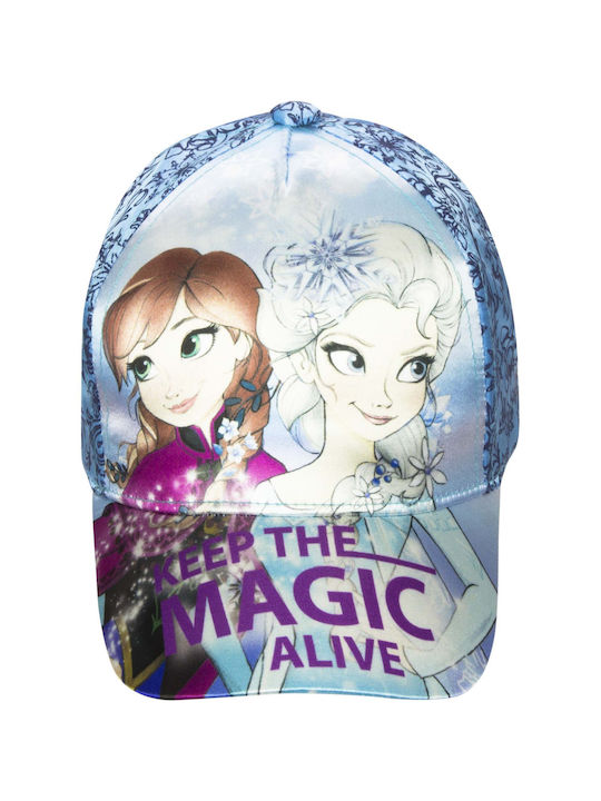 Frozen Παιδικό Καπέλο Jockey Υφασμάτινο Μπλε