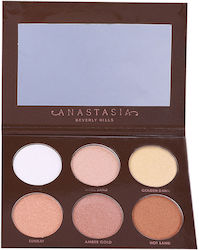 Palette of 6 Colors Mirror Highlighter #earthy