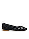 Briella Gewebte Basket Ballerina Damen Ballerinas Schwarz