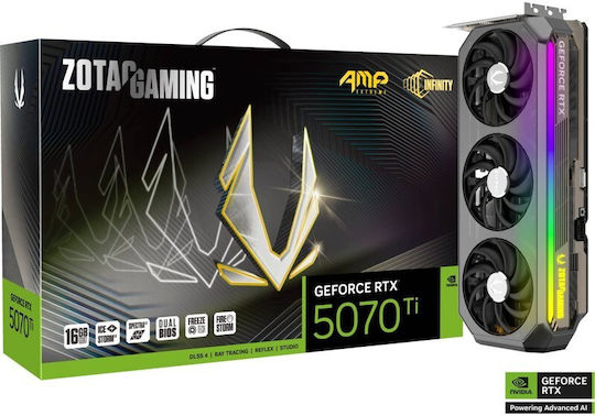 Zotac GeForce RTX 5070 Ti 16GB GDDR7 AMP Extreme Infinity Ultra Κάρτα Γραφικών