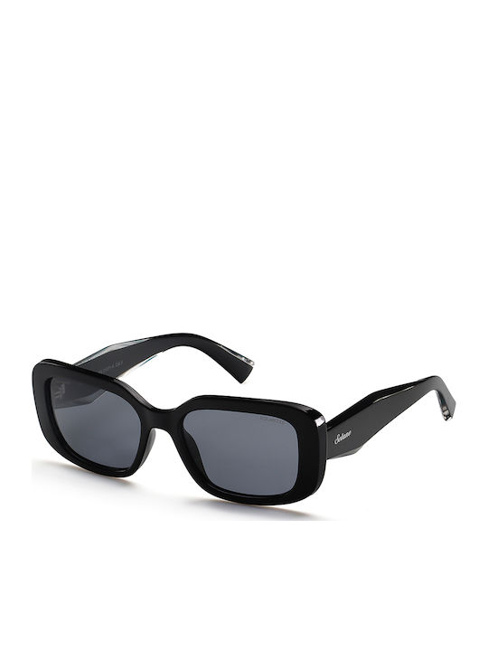 Solano Women's Sunglasses with Black Frame and Black Lens SS21071A