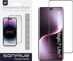 Извит стъклен протектор Sonique Premium Series HD Full Cover 9H за Honor Magic7 Lite 5G Черен Извит стъклен протектор Sonique Premium Series HD Full Cover 9H за Honor Magic7 Lite 5G Черен