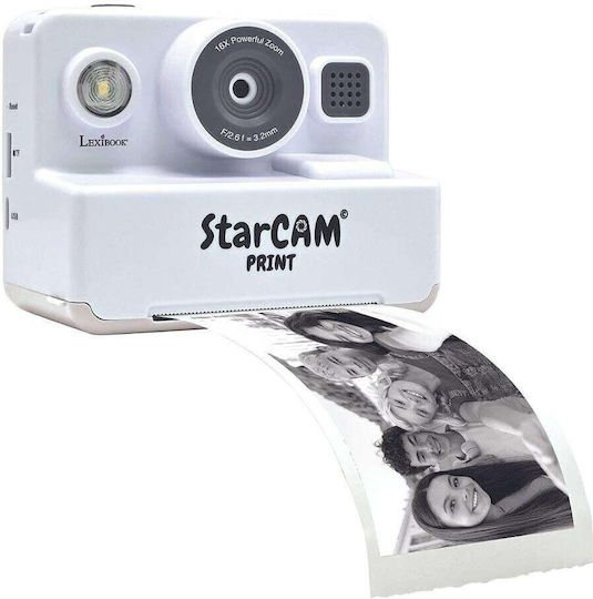 Lexibook StarCam Παιδική Φωτογραφική Μηχανή με Θερμική Εκτύπωση Λευκή