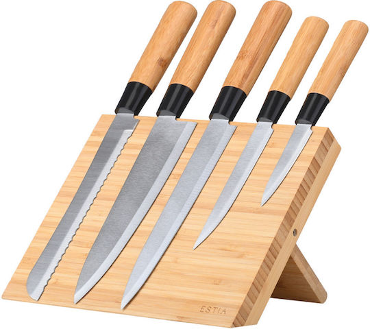 Estia Magnetic Knives Stand Bamboo