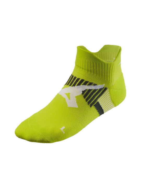 Mizuno Race Mid Running Κάλτσες Πράσινες 1 Ζεύγος