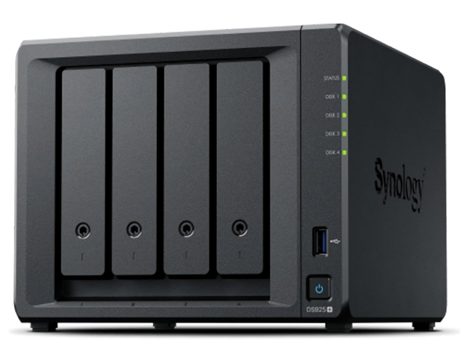 Synology DiskStation NAS Tower με 4 θέσεις για HDD/M.2/SSD και 2 θύρες Ethernet (DS925+)