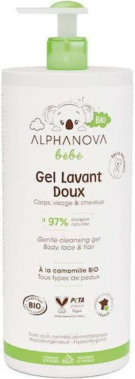 Alphanova Cleansing Gel, Shampoo und Sprudelbäder Bio 1000ml