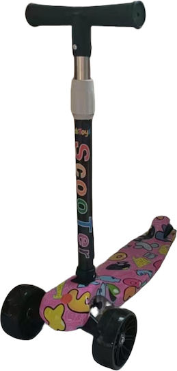 Homeone Kids Scooter 3-Wheel for 3-6 Years Pink