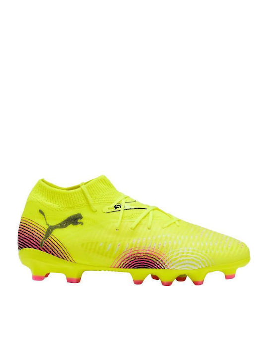 Future 8 Pro FG/AG Kids Soccer Cleats Molded Yellow