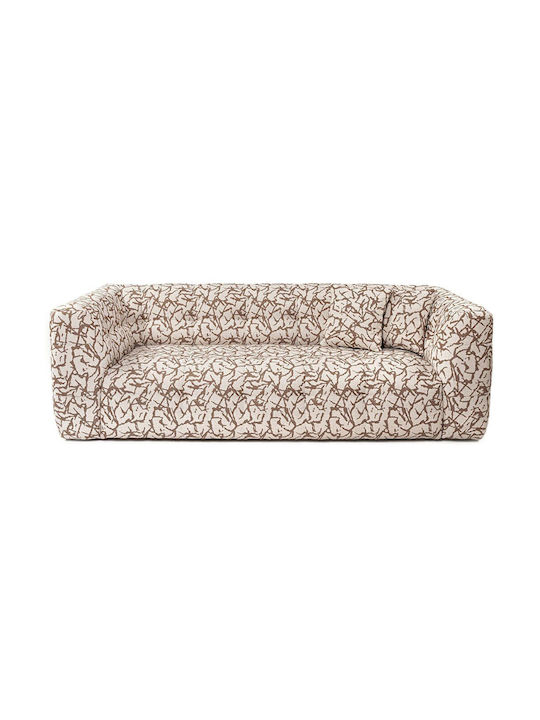 Cady Τριθέσιος Καναπές Tan-beige 235x100x72εκ.