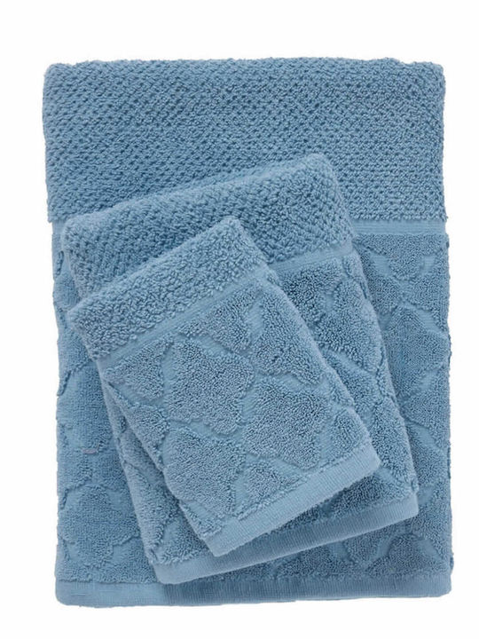 Das Home Bath Towel Set 3pcs 0789 Blue Weight 550gr/m²