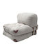 Vielseitiger Sitzsack Pouf Grau 60x80x70cm