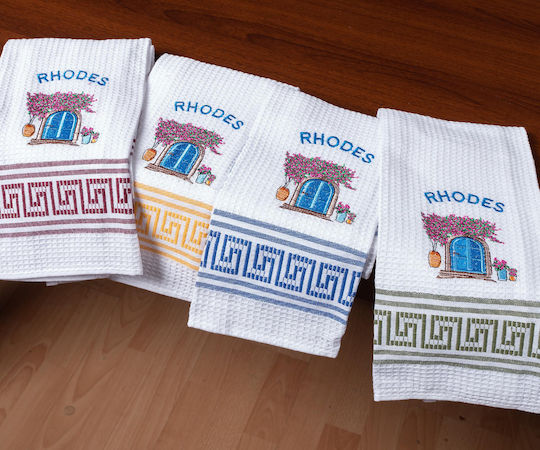 Silk Fashion Rhodes Чаена кърпа в Бял Цвят 45x65см 12бр