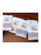 Silk Fashion Tea Towel in White Color 45x65cm 12pcs