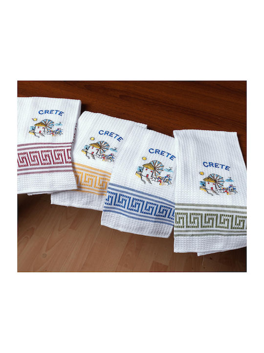 Silk Fashion Windmill Tea Towel in White Color 45x65cm 12pcs