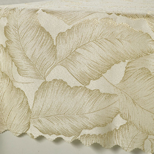 Whitegg Tischtuch Fleckabweisend Beige 140x180cm