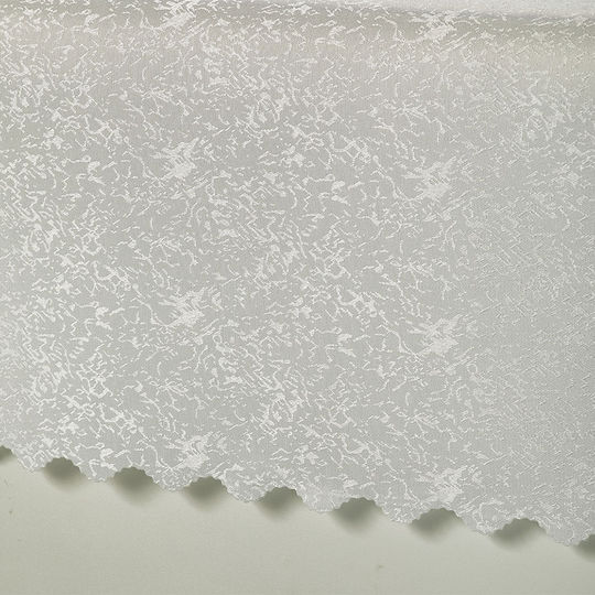 Whitegg Τραπεζομάντηλο Αλέκιαστο Λευκό 140x140εκ.