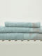 Whitegg Bath Towel Set 3pcs Green Weight 500gr/m²