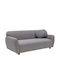 Eddy Τριθέσιος Καναπές Light Grey 223x83x86εκ.