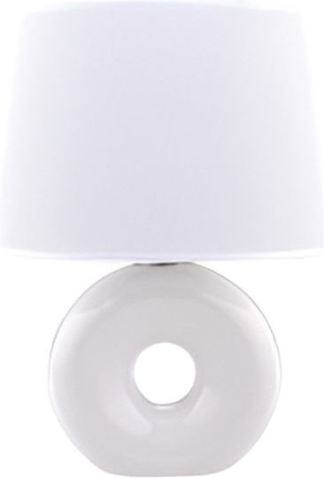 Chios Hellas Ceramic Table Lamp with White Shade and Base