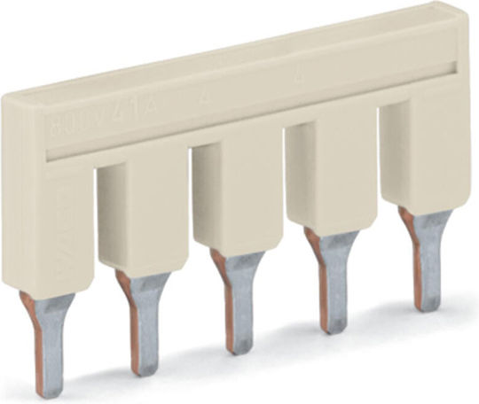 Wago Terminal Block Jumper 5-Pole Insulated 6mm² Grey 2006-405