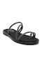 Women's Flat Sandals in Black Color