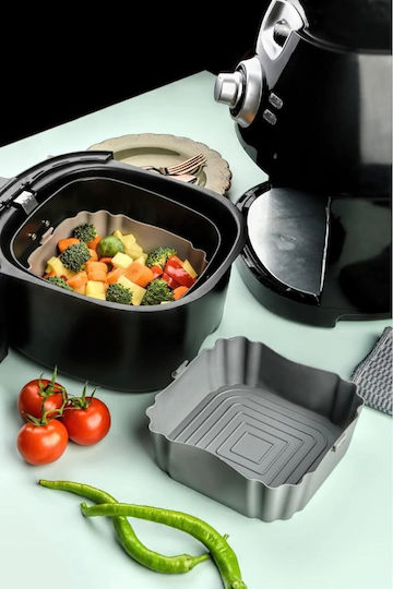 Квадратна силиконова форма 18x5.5см подходяща за еър фрайър Airfryer Brns.50552