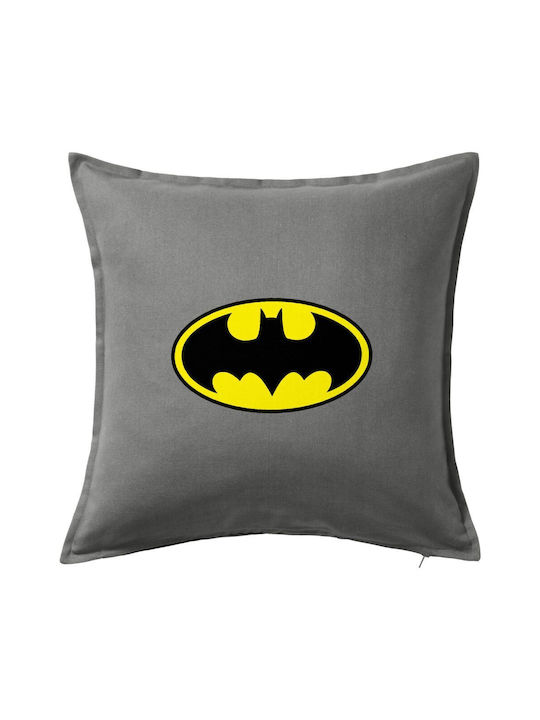 Batman Μαξιλάρι Καναπέ Γκρι 100% Βαμβάκι Περιέχ...