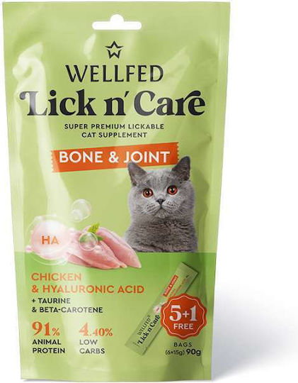 Wellfed Κρεμώδης Λιχουδιά Γάτας Lick N’ Care Bone & Joint 90gr