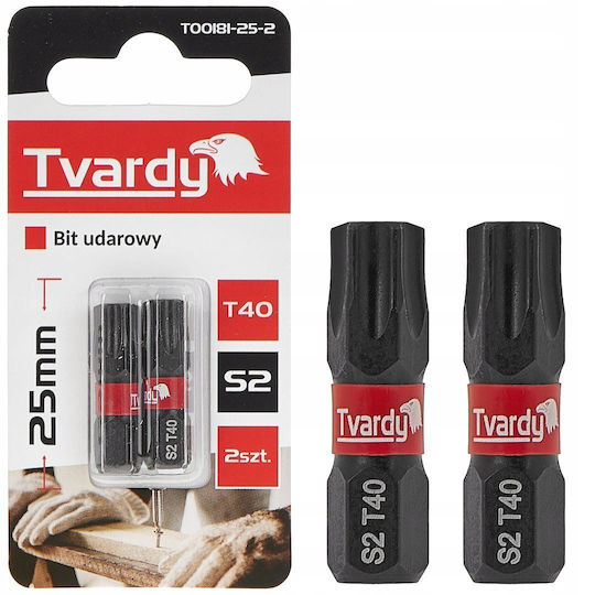 Tvardy Сет 2 Битове за Винтоверт Торкс