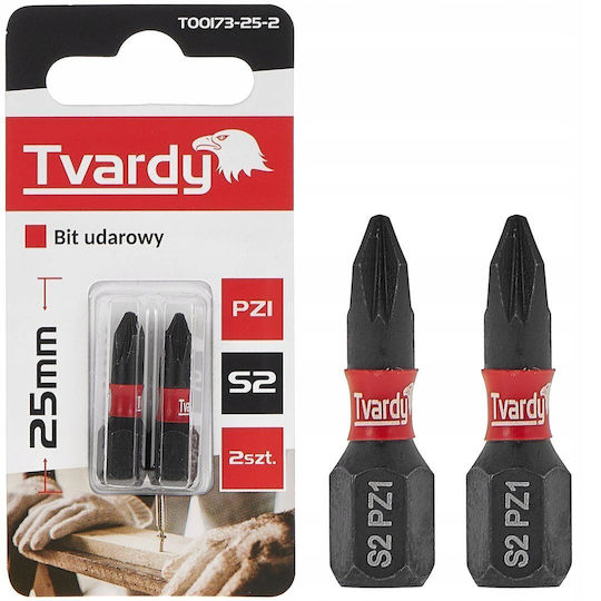 Tvardy Σετ 2 Μύτες Κατσαβιδιού Αστέρι