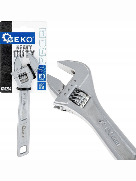 Geko French Wrench with Adjustable Opening 6mm 152.4mm