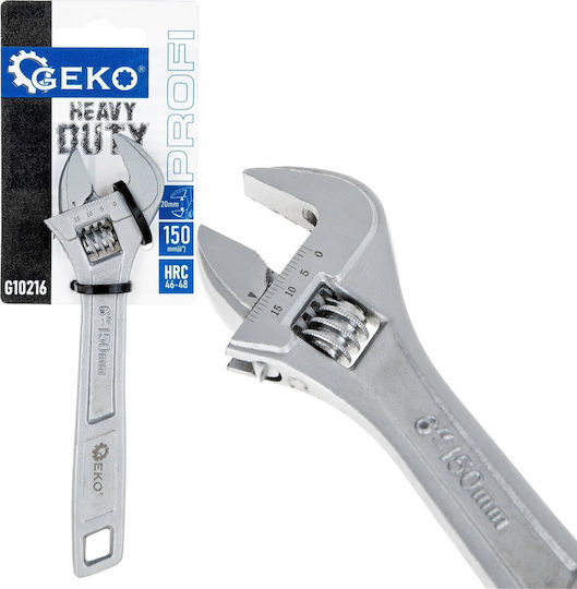 Geko French Wrench with Adjustable Opening 6mm 152.4mm