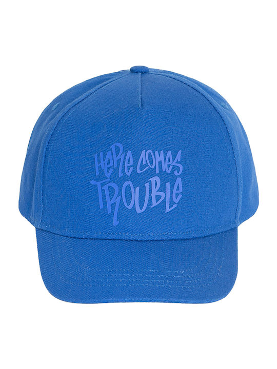 Cool Club Kids' Hat Jockey Fabric Here Comes Trouble Blue