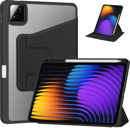 Flip Cover Δερμάτινη Μαύρη (Xiaomi Pad 7, Pad 7 Pro)