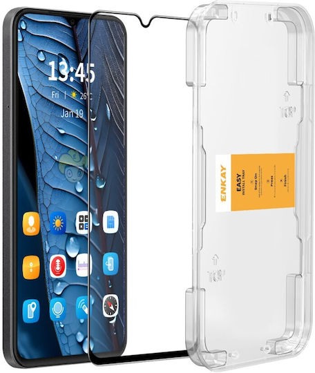 Enkay Easy Install Full Glue Tempered Glass Samsung Galaxy A26 5g Black