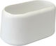 Oval Cap 20x40 External Plastic White