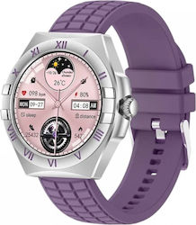 LG80 Mini 41mm Smartwatch mit Pulsmesser (Lila)