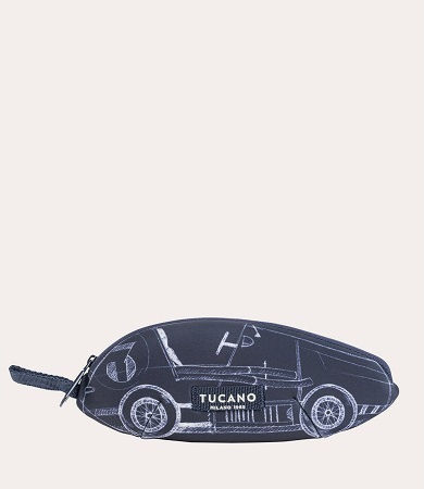 Tucano Schizzo Glasses Pouch Car Unicolor Black Blue Bsczhgp-art-car-b