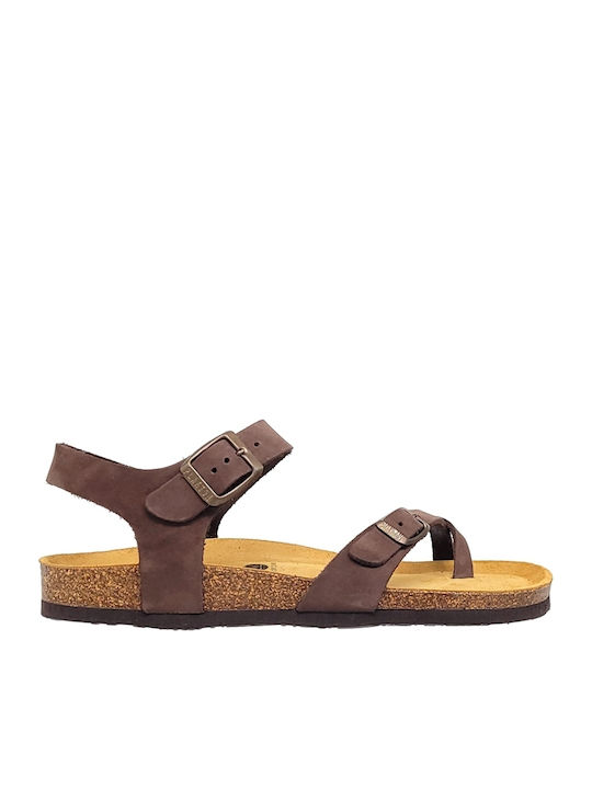 Plakton Women's Flat Sandals Marron