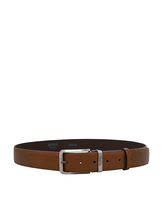 Men's Belt Leather Tabac Brown