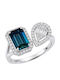 Breeze Ring with Zircon made of Silver