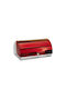 Cheffinger Кутия за хляб Метал Червен 38.5x28x18.5см CF-BB38R