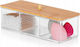 Orion Publishing Group Organisationsbox für Kosmetik mit Trennzeichen Transparent 23,5x10x8,5cm
