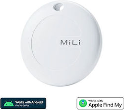 MiLi MiTag Duo Apple Find My & Google Find Hub Λευκό