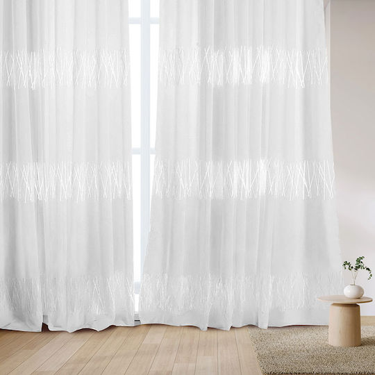 Whitegg Perdea cu Capse K0183 Ecru 270x280cm